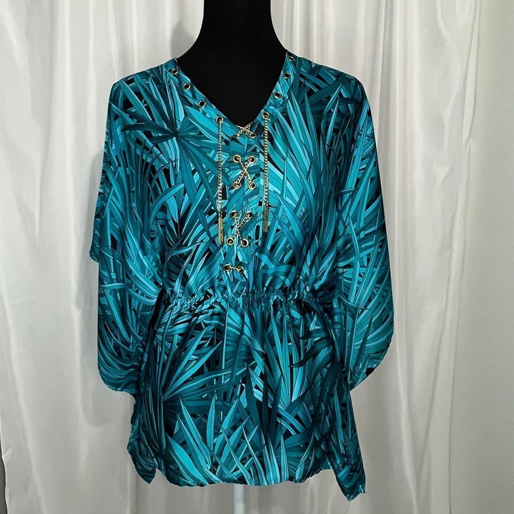 Michael Kors Tropical Flowy Blouse Size XS
